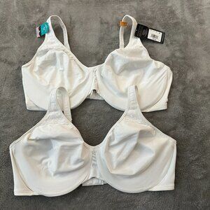 Bali Minimizer Bra Lot of 2 Women's size 44DD White Underwire